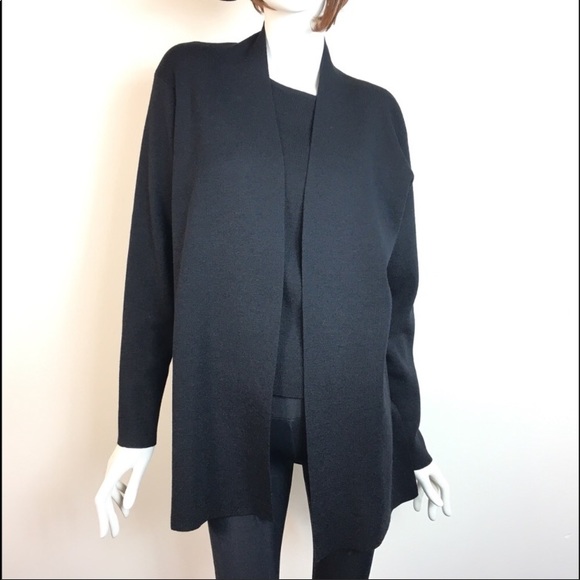 Eileen Fisher Sweaters - Eileen Fischer 100% wool cardigan AND tank black M